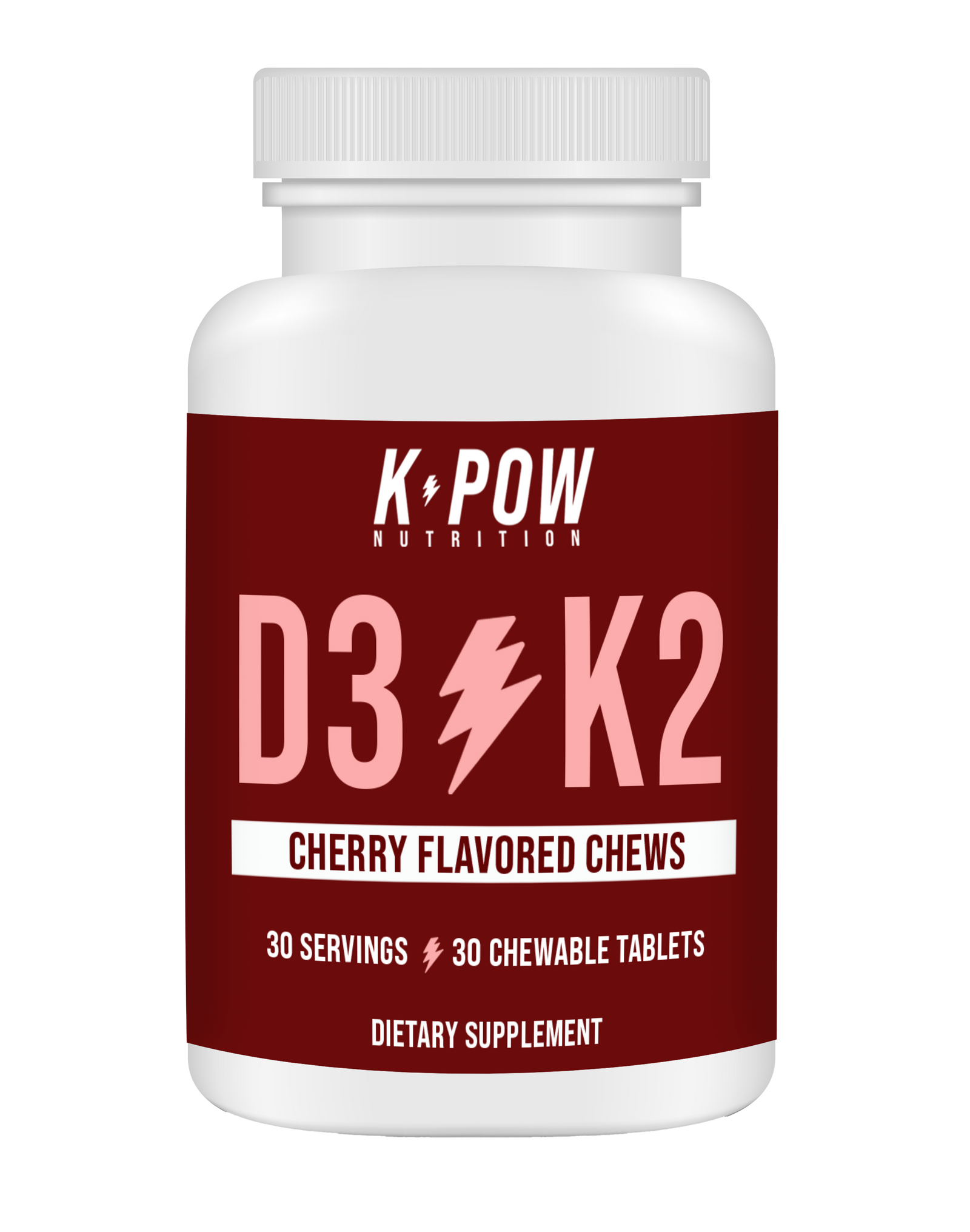 D3K2 CHEWS (Cherry) | Vitamin D3 + K2